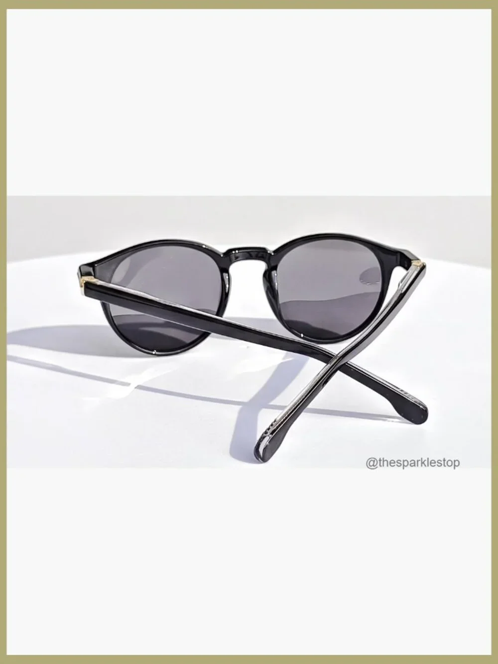 TR90 Frame Acetate Temples Polarized Sunglasses Retro Round